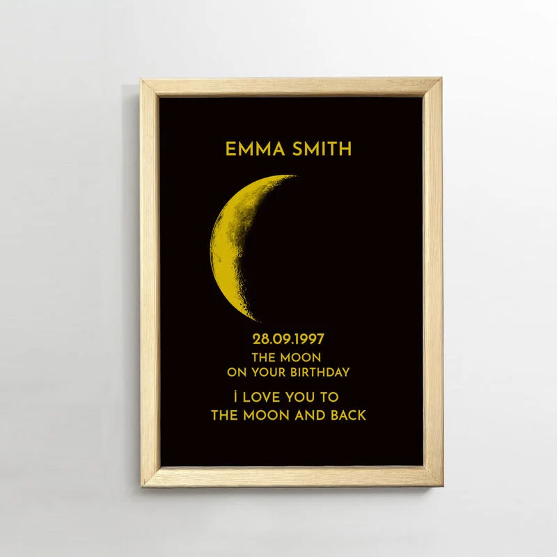 CUSTOM ART REAL MOON PHASE