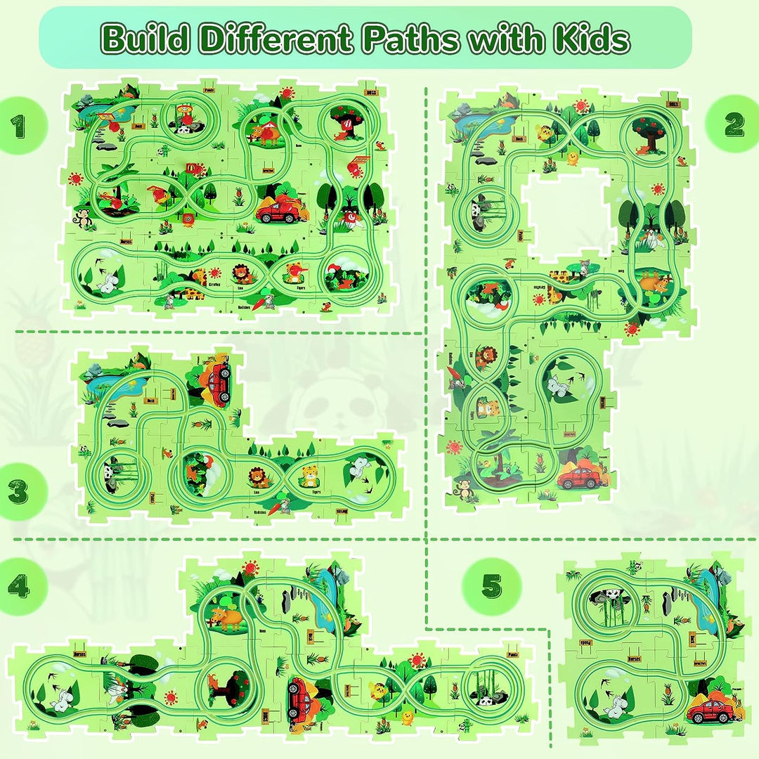 Pädagogisches Puzzle-Rennauto 