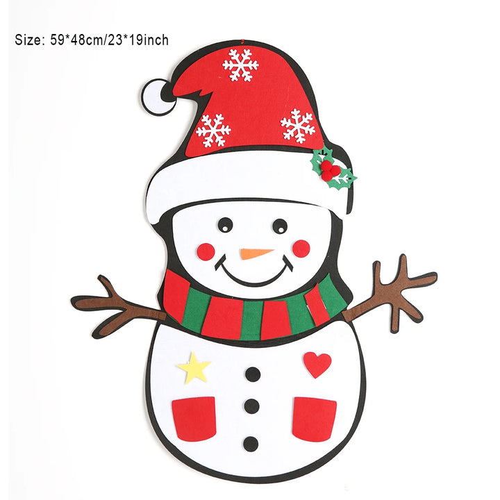 Montessori Diy Felt Christmas Tree + Snowman