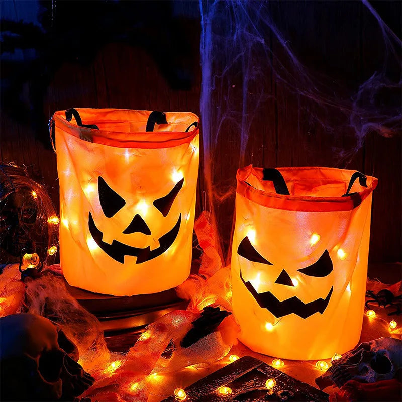 GlowLight Pumpkin Treat Basket