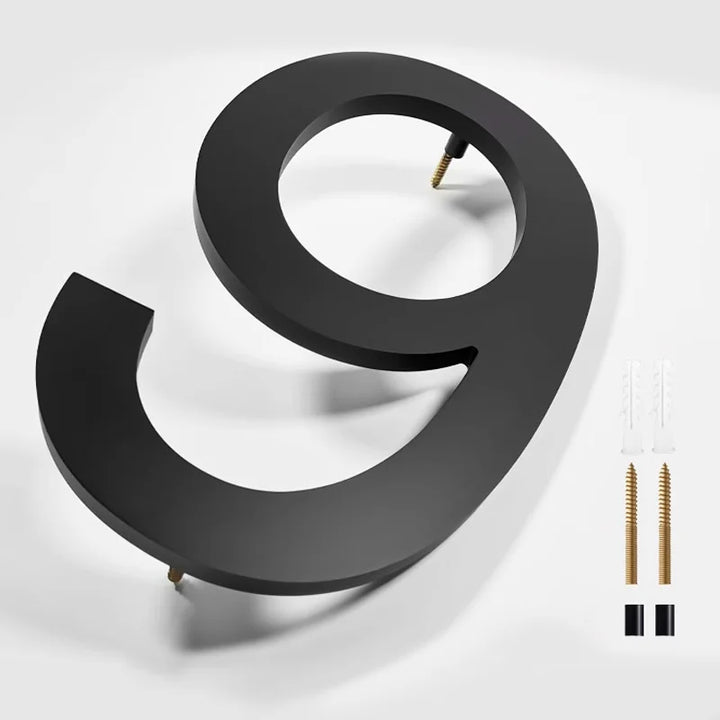 Modern House Numbers Plaque