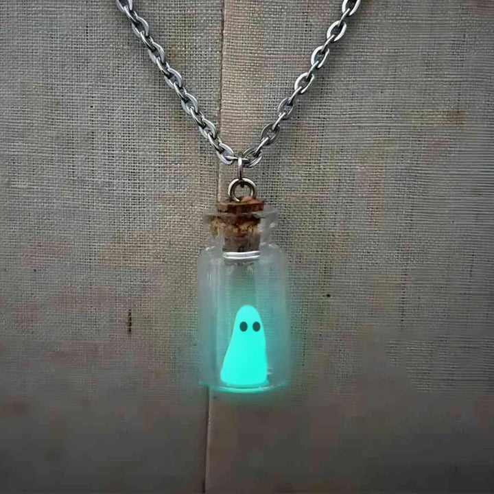 Glow-in-the-Dark Ghost Necklace