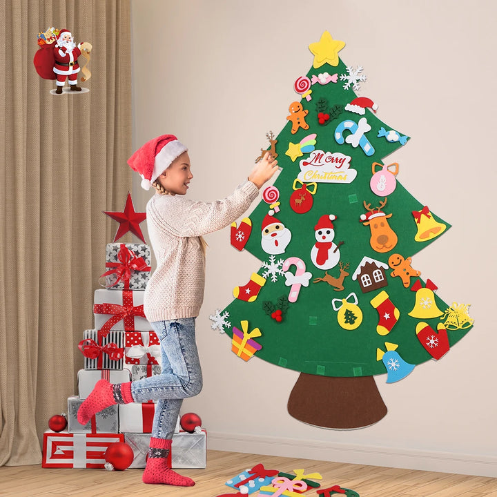 Montessori Diy Felt Christmas Tree + Snowman