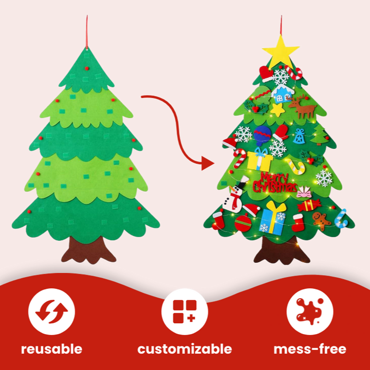 Interactive Felt Christmas Tree