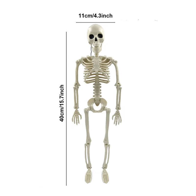 Geisterhaftes Totenkopf- und Knochendekor