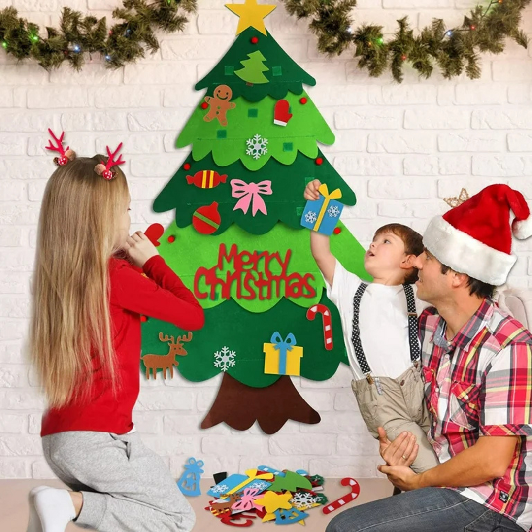 Interactive Felt Christmas Tree Set