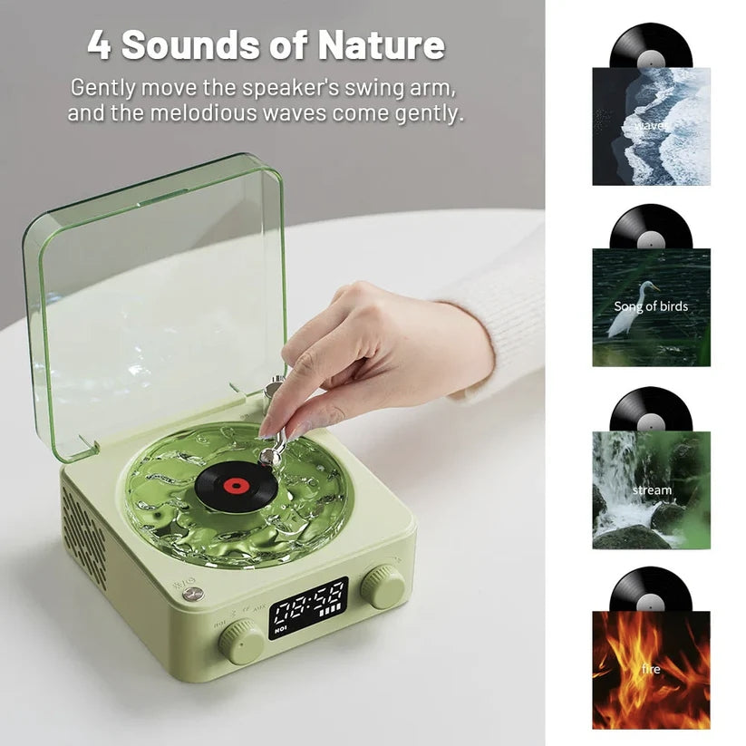 Waves Retro Bluetooth Record Player